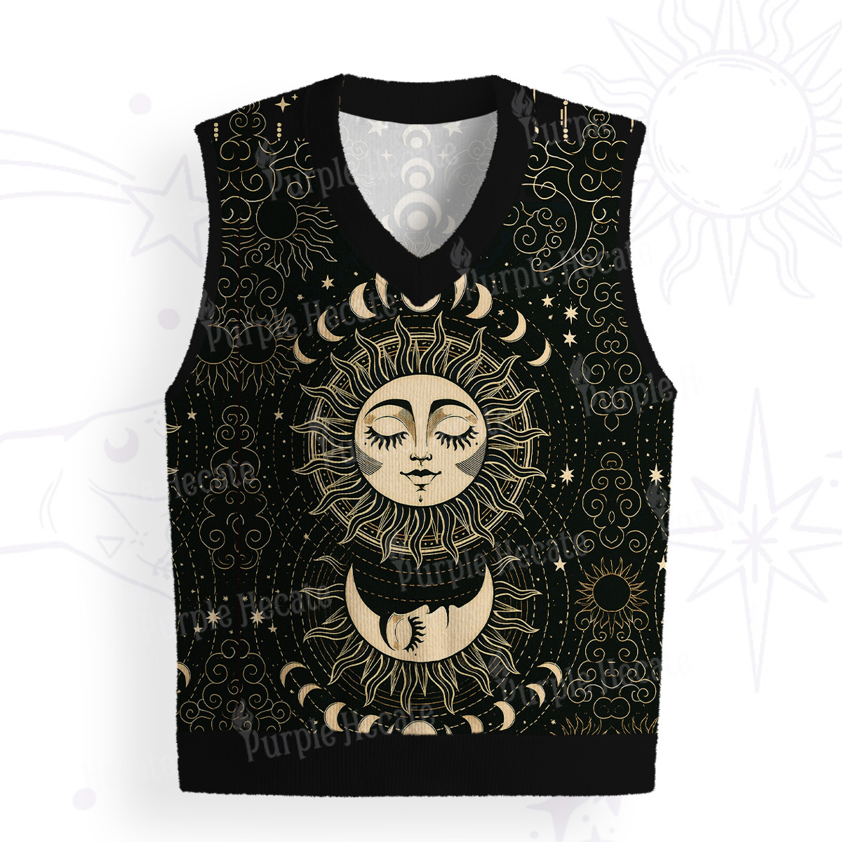 Purplehecate Lunar Eclipse Ugly Sweater Vest