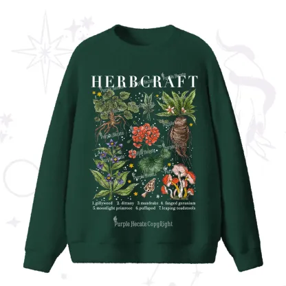 Purplehecate Magical Herbcraft Fuzzy Ugly Sweater