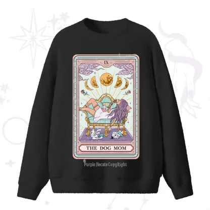 Purplehecate The Dog Mom Tarot Fuzzy Ugly Sweater