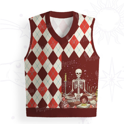 Purplehecate The Reader Tarot Ugly Sweater Vest