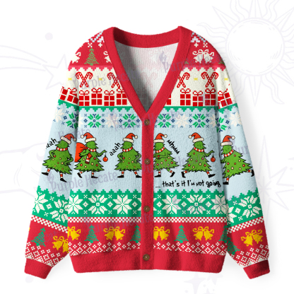 Purplehecate That's It I’m Not Going Christmas Ugly Cardigan Sweaters