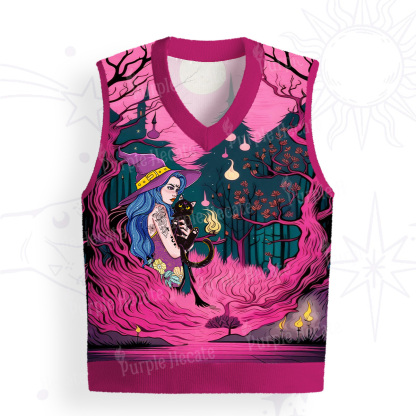 Purplehecate The Witch and Her Familia Ugly Sweater Vest