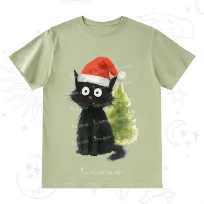 Purplehecate Black Cats Christmas T-Shirt