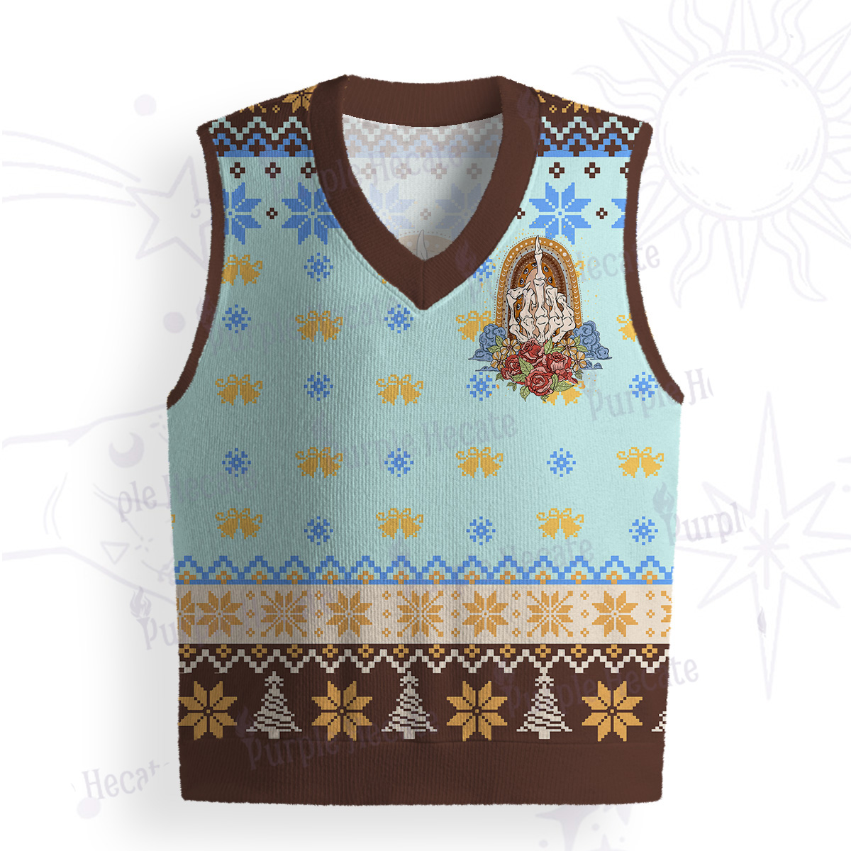 Purplehecate The Zero Of Fucks Ugly Sweater Vest
