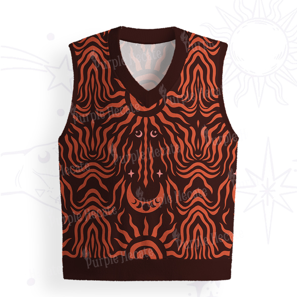Purplehecate Solar Ritual Ugly Sweater Vest
