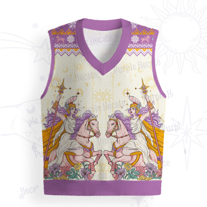 Purplehecate The Audacity Tarot Card Ugly Sweater Vest