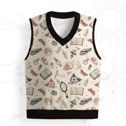 Purplehecate Witchcraft Study Ugly Sweater Vest