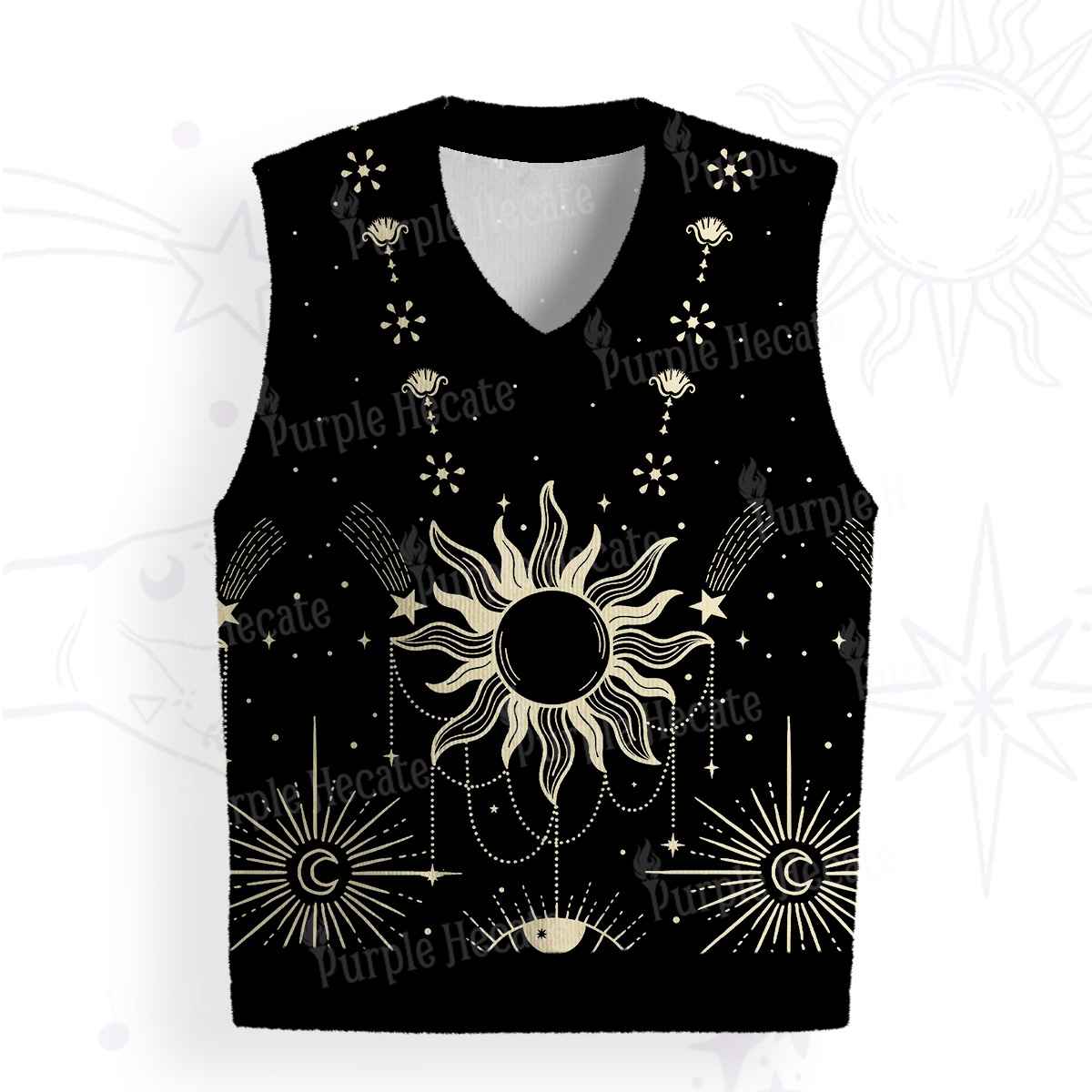 Purplehecate Solar Oracle Ugly Sweater Vest
