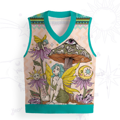 Purplehecate Stay Curious Ugly Sweater Vest