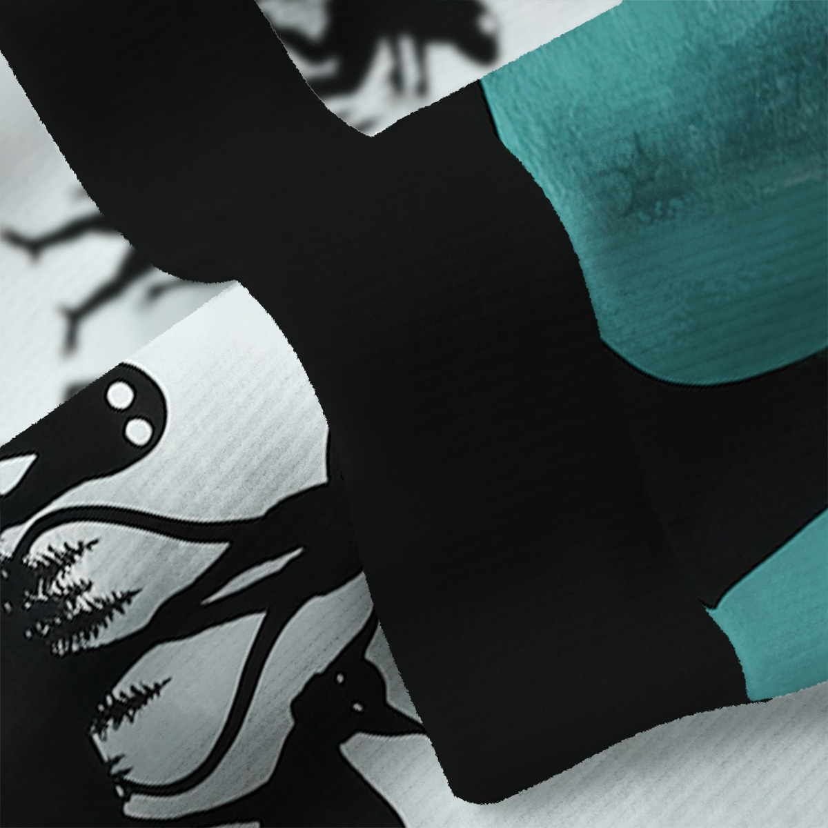 Purplehecate Alien Lake Monster Encounter Fuzzy Ugly Sweatshirt