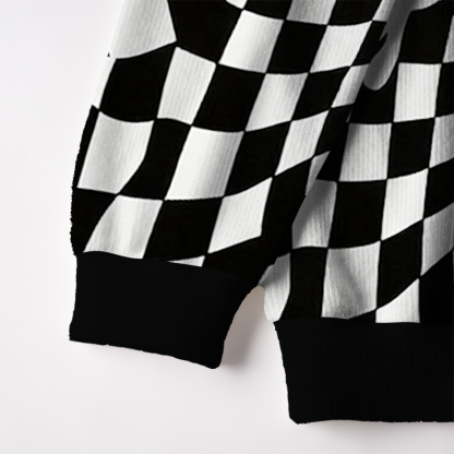 Purplehecate Trippy Rainbow Heart Eye Knit Ugly Cardigan Sweaters