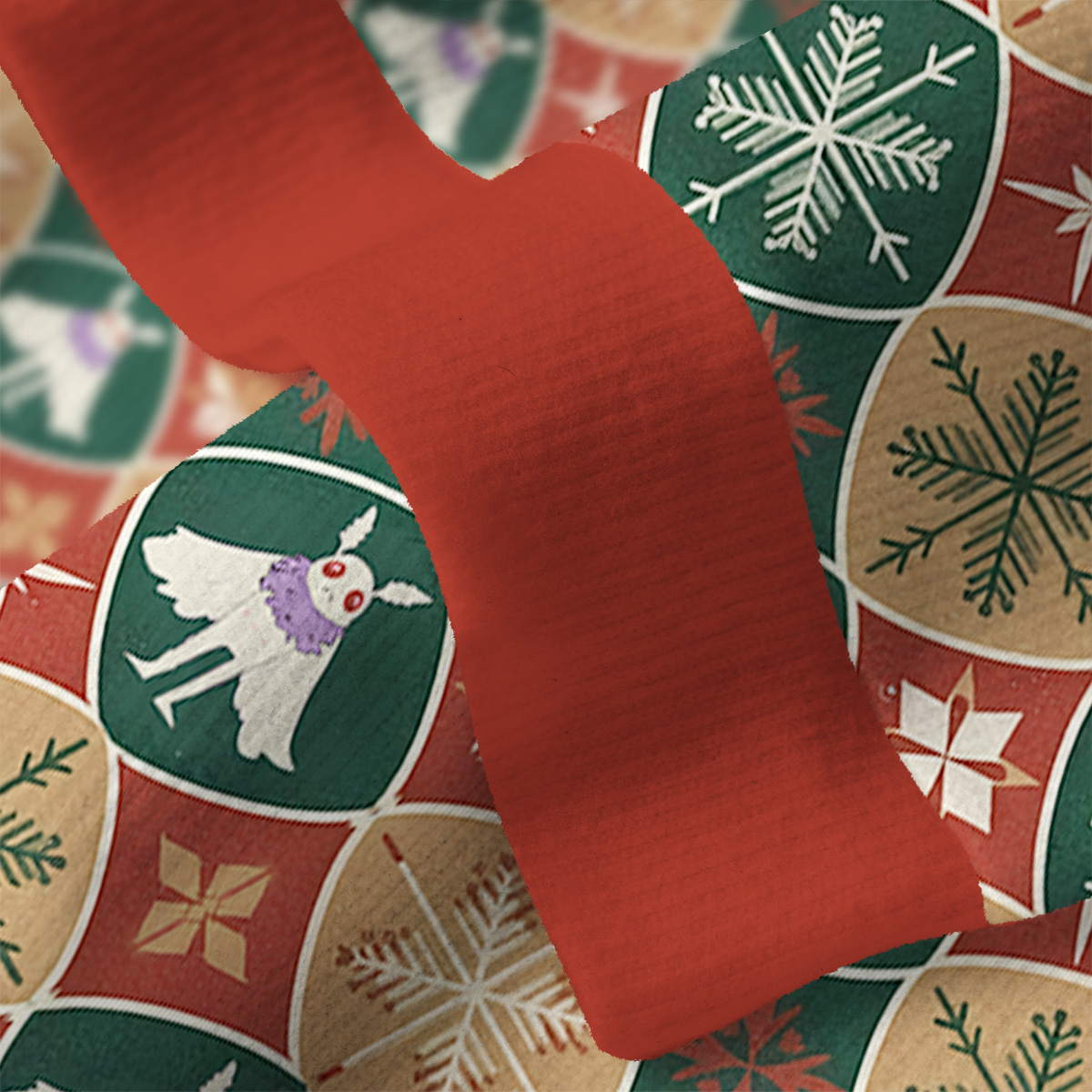 Purplehecate Retro Mothman Snowflake Ugly Cardigan Sweaters