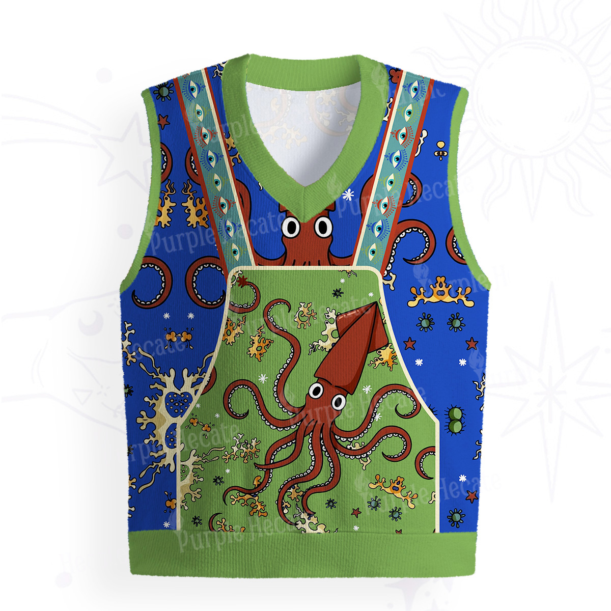 Purplehecate Deep Sea Dreamer Ugly Sweater Vest