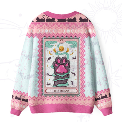 Purplehecate The Beans Cat Tarot Ugly Cardigan Sweaters