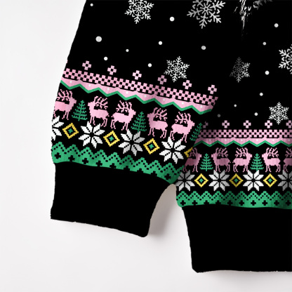 [Copy]Purplehecate Neon Cat Party Fuzzy Ugly Christmas Sweatshirt