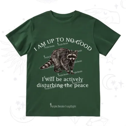 Purplehecate Trash Raccoon Backyard Wildlife T-Shirt