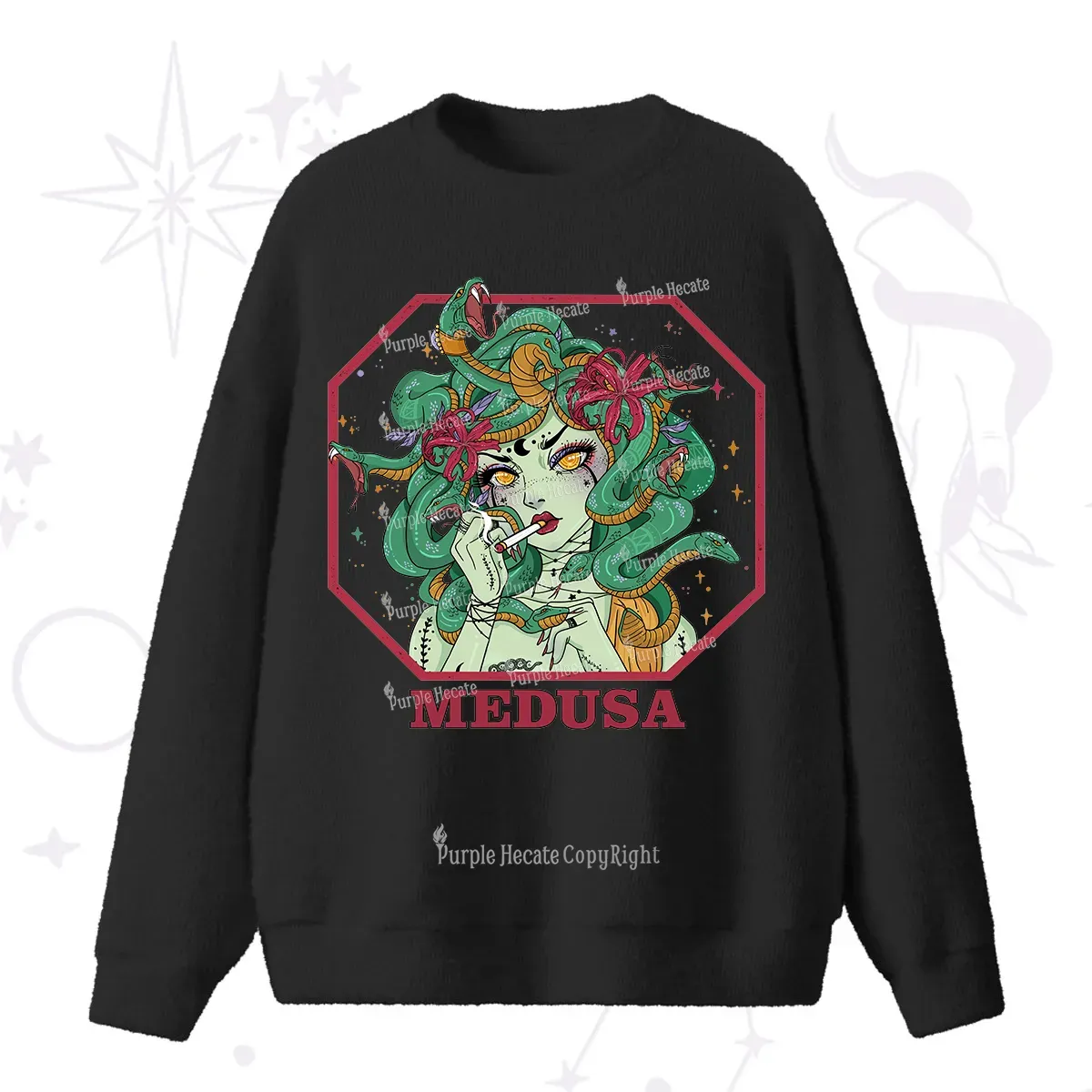 Purplehecate The Dog Mom Tarot Fuzzy Ugly Sweater