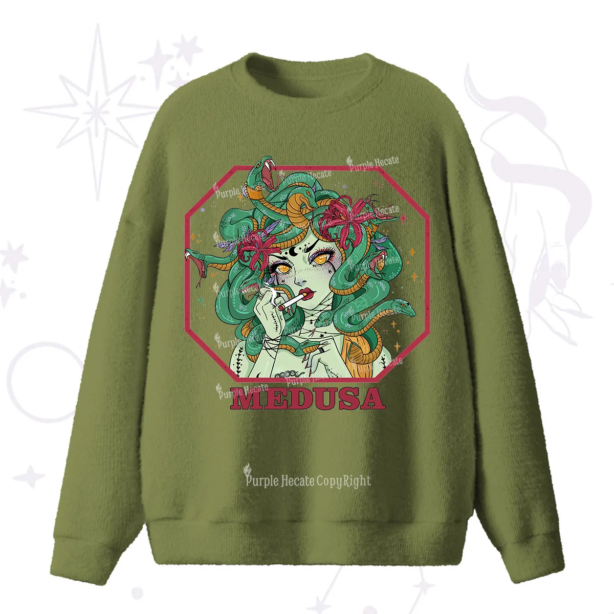 [Copy]Purplehecate Cute Cat Christmas Fuzzy Sweater