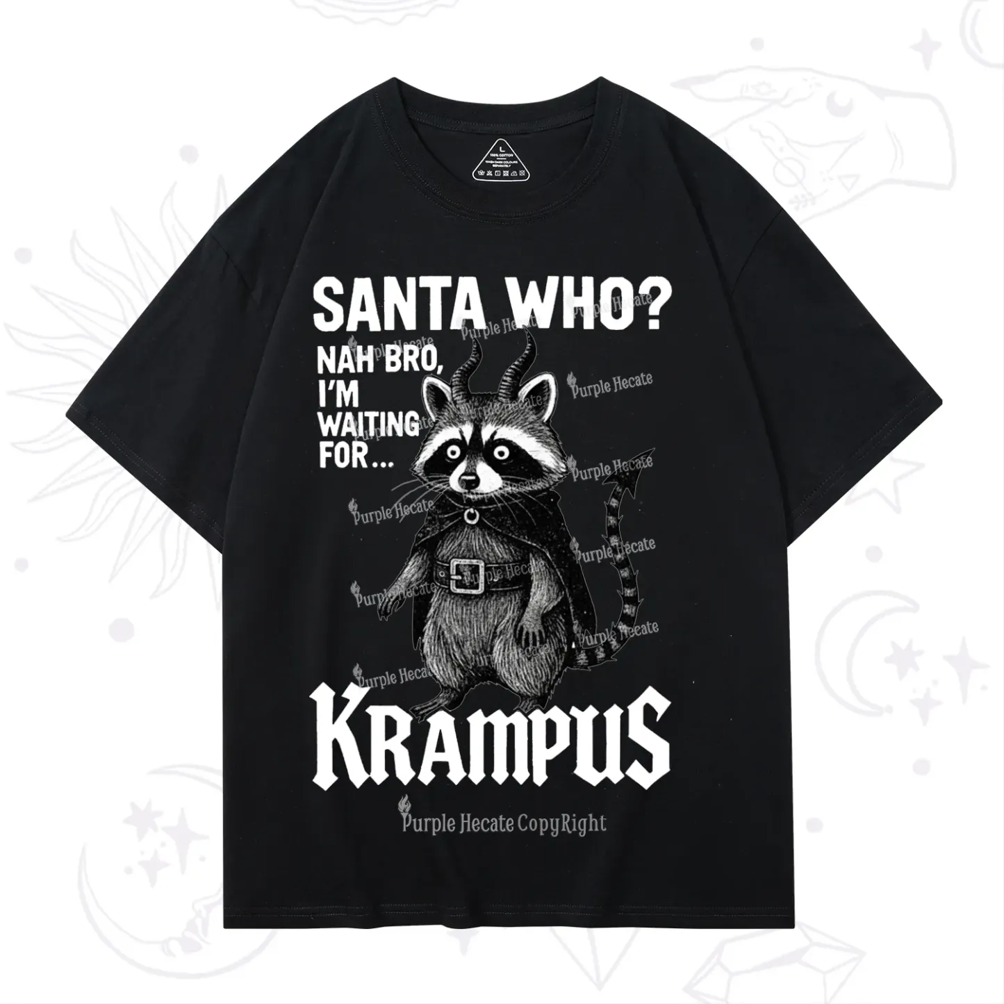 Purplehecate Santa Who? Nah Bro I'm Waiting for Krampus Christmas T-Sh