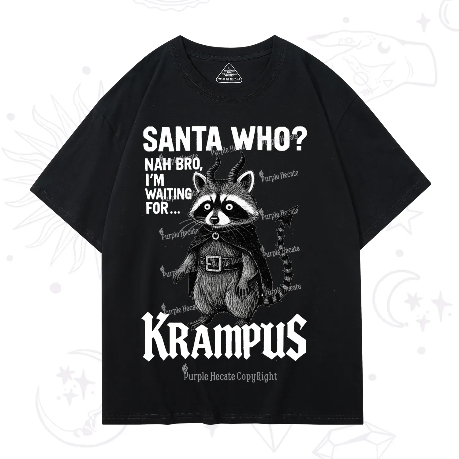 Purplehecate Santa Who? Nah Bro I'm Waiting for Krampus Christmas T-Sh