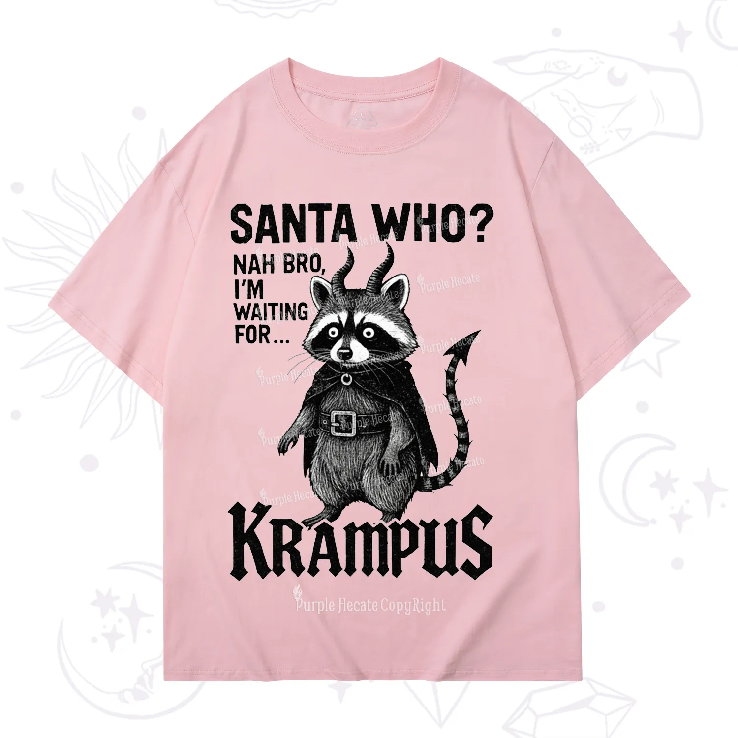 Purplehecate Santa Who? Nah Bro I'm Waiting for Krampus Christmas T-Shirt