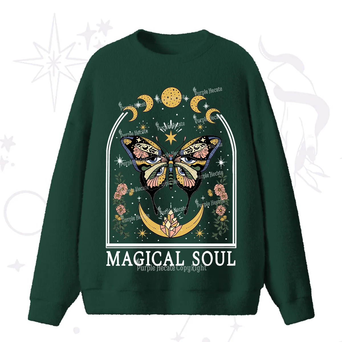 Purplehecate Magical Soul Fuzzy Ugly Sweater