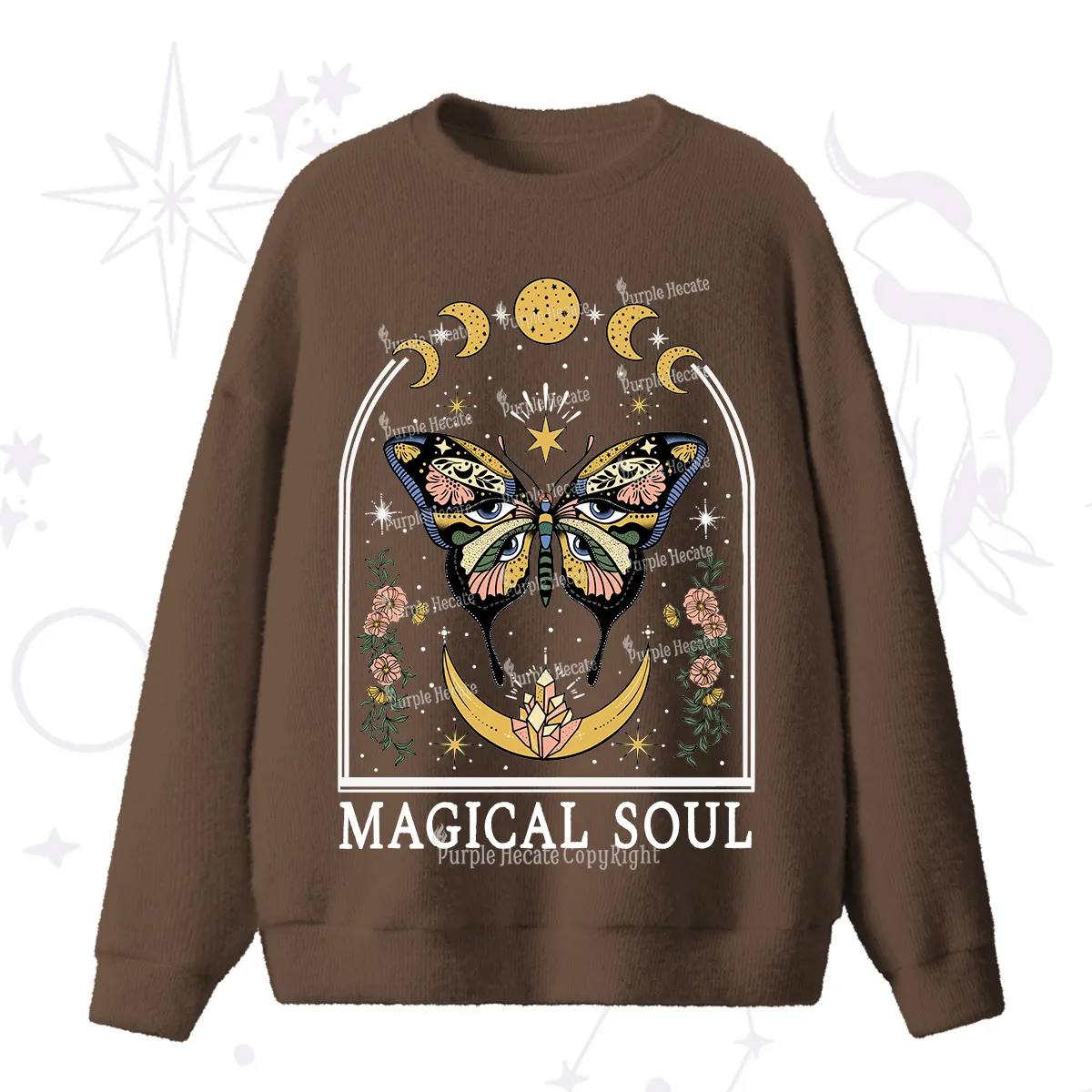 Purplehecate Magical Soul Fuzzy Ugly Sweater