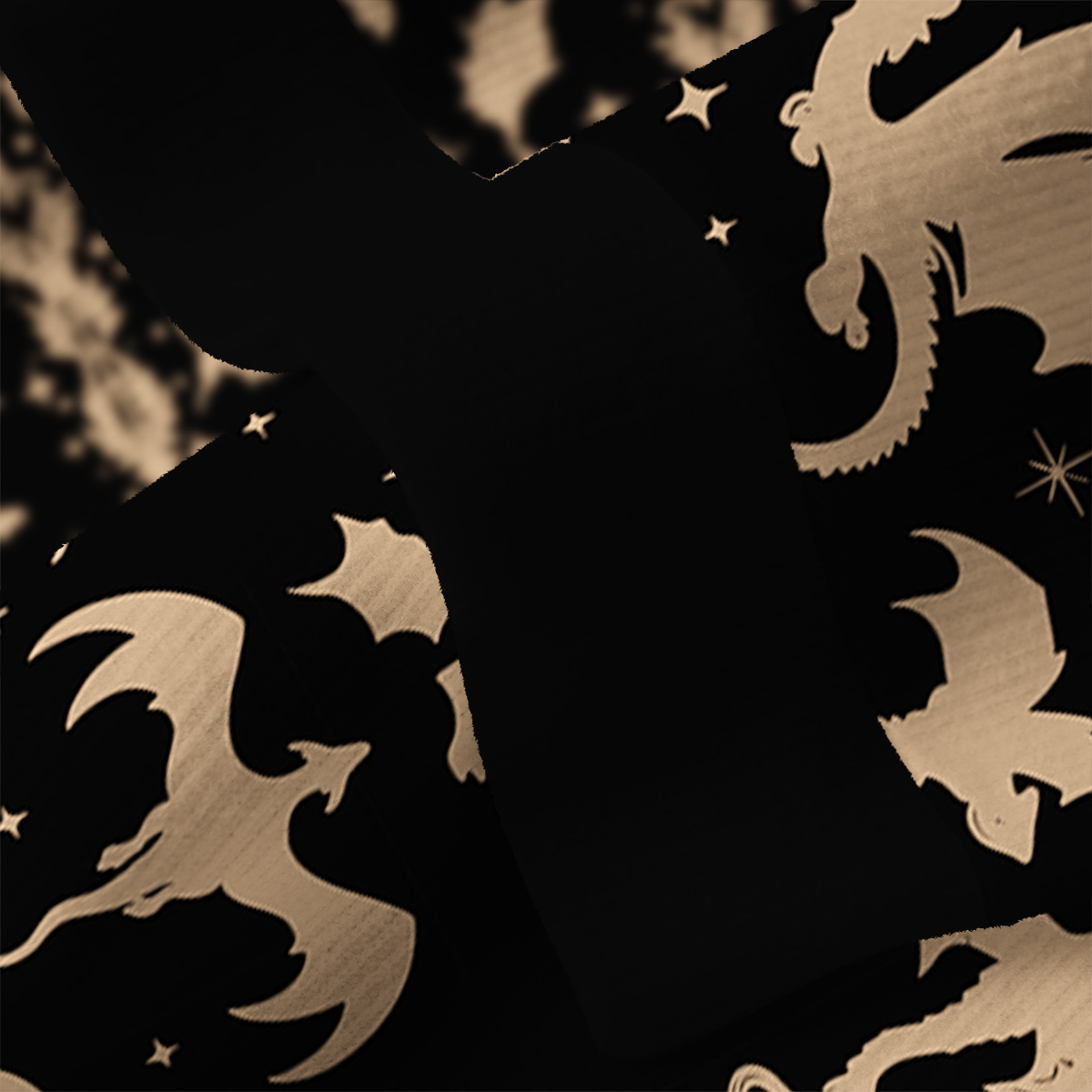 Purplehecate Fantasy Dragon Allover Fuzzy Ugly Sweatshirt