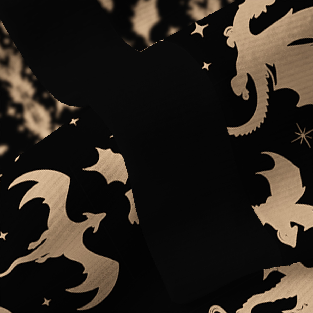 Purplehecate Fantasy Dragon Allover Fuzzy Ugly Sweatshirt