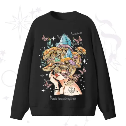 Purplehecate Crystal Goddess Fuzzy Ugly Sweater