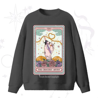 Purplehecate The Crochet Artist Tarot Card Fuzzy Ugly Sweater