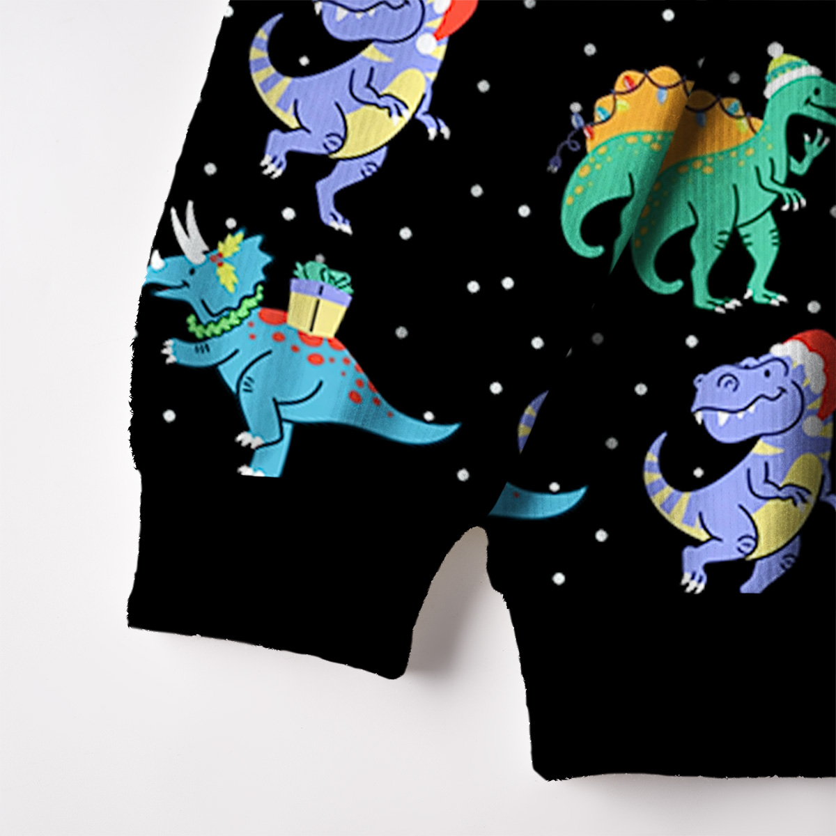 Purplehecate Funny Christmas Dinosaurs Ugly Cardigan Sweaters