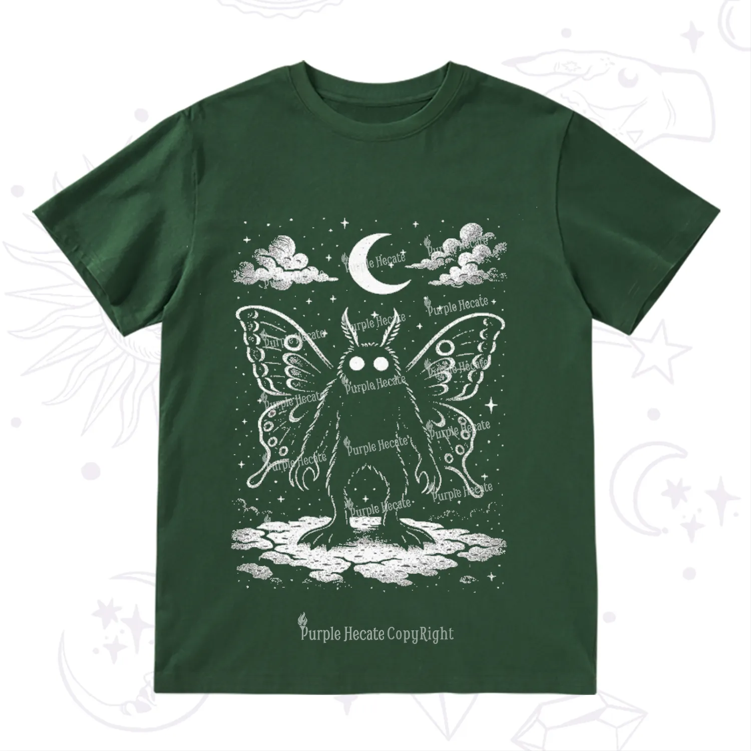 Purplehecate Celestial Cryptid Mothman T-Shirt