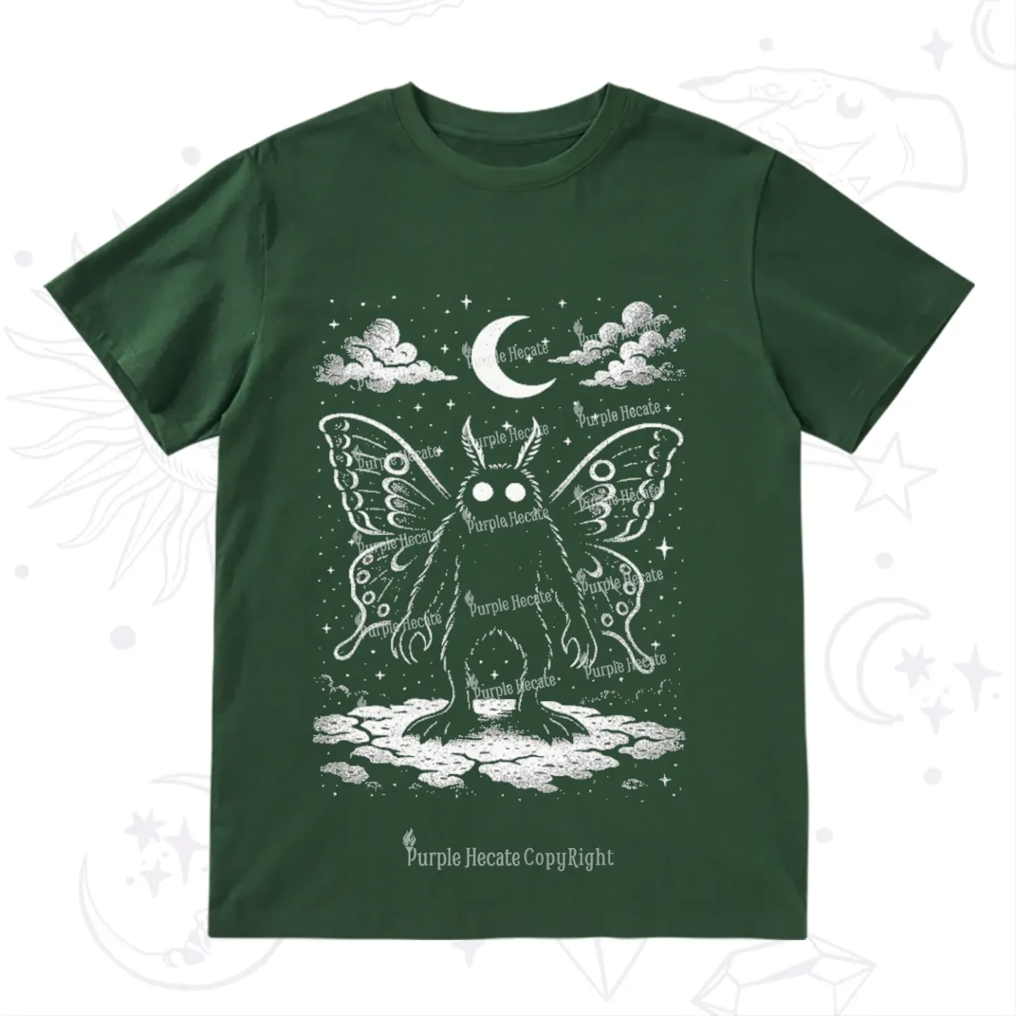 Purplehecate Celestial Cryptid Mothman T-Shirt