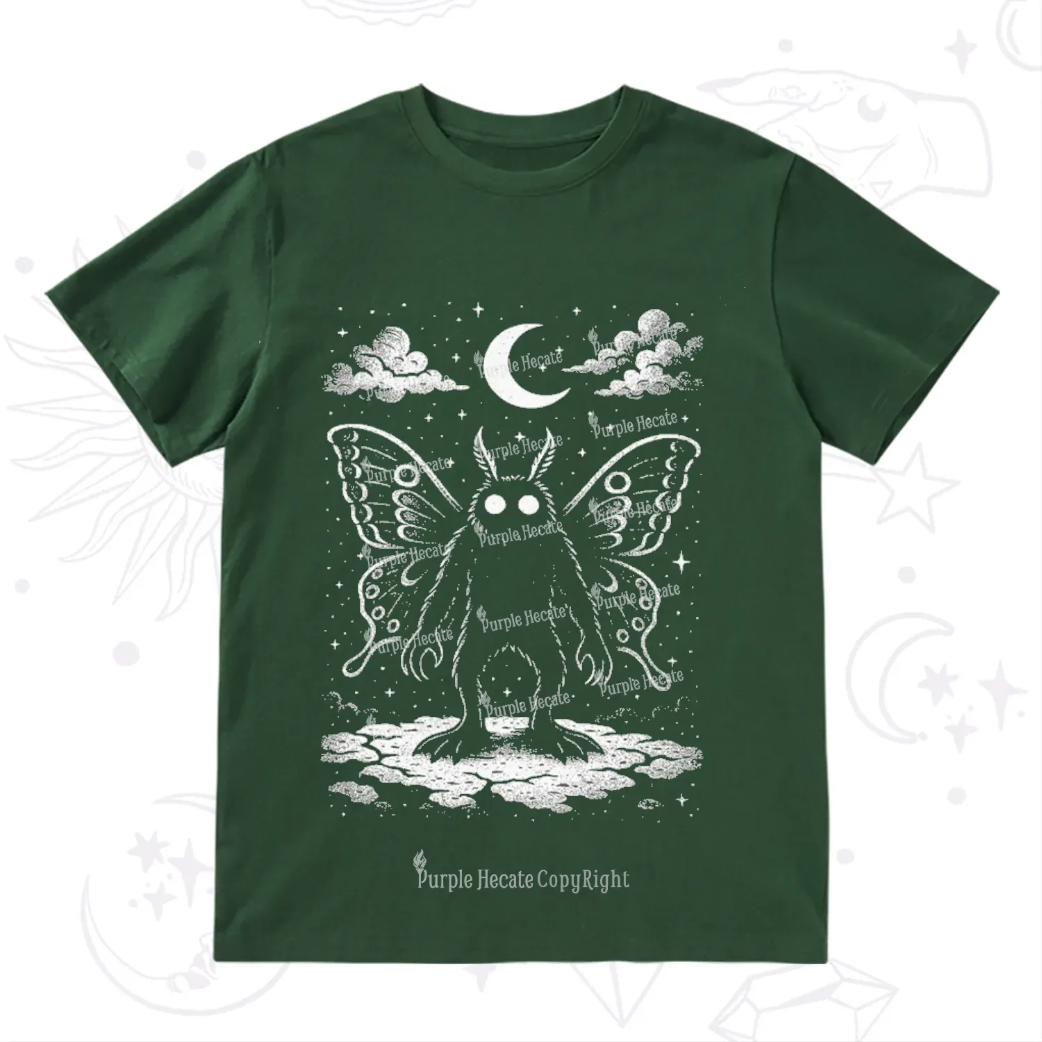 Purplehecate Celestial Cryptid Mothman T-Shirt