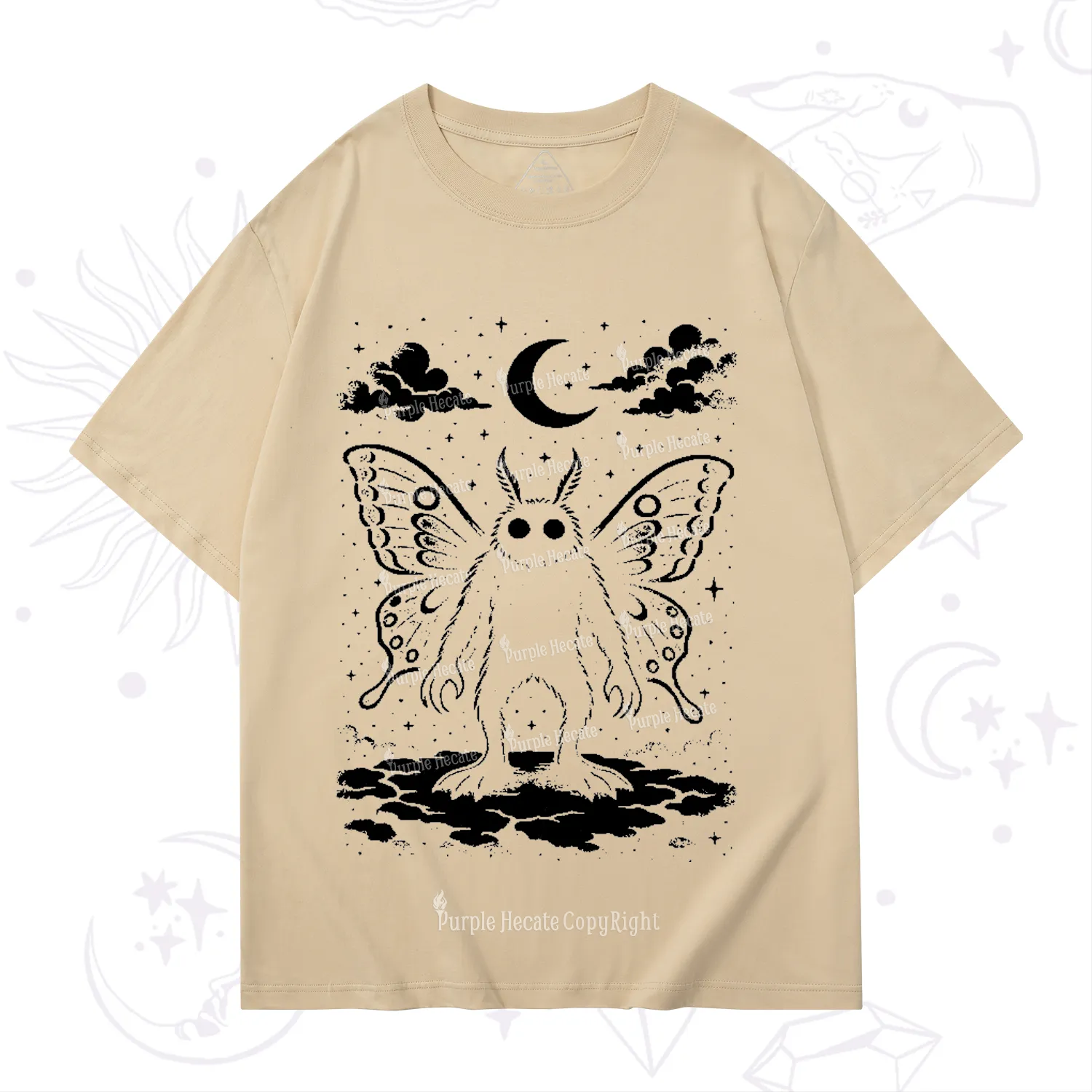 Purplehecate Celestial Cryptid Mothman T-Shirt
