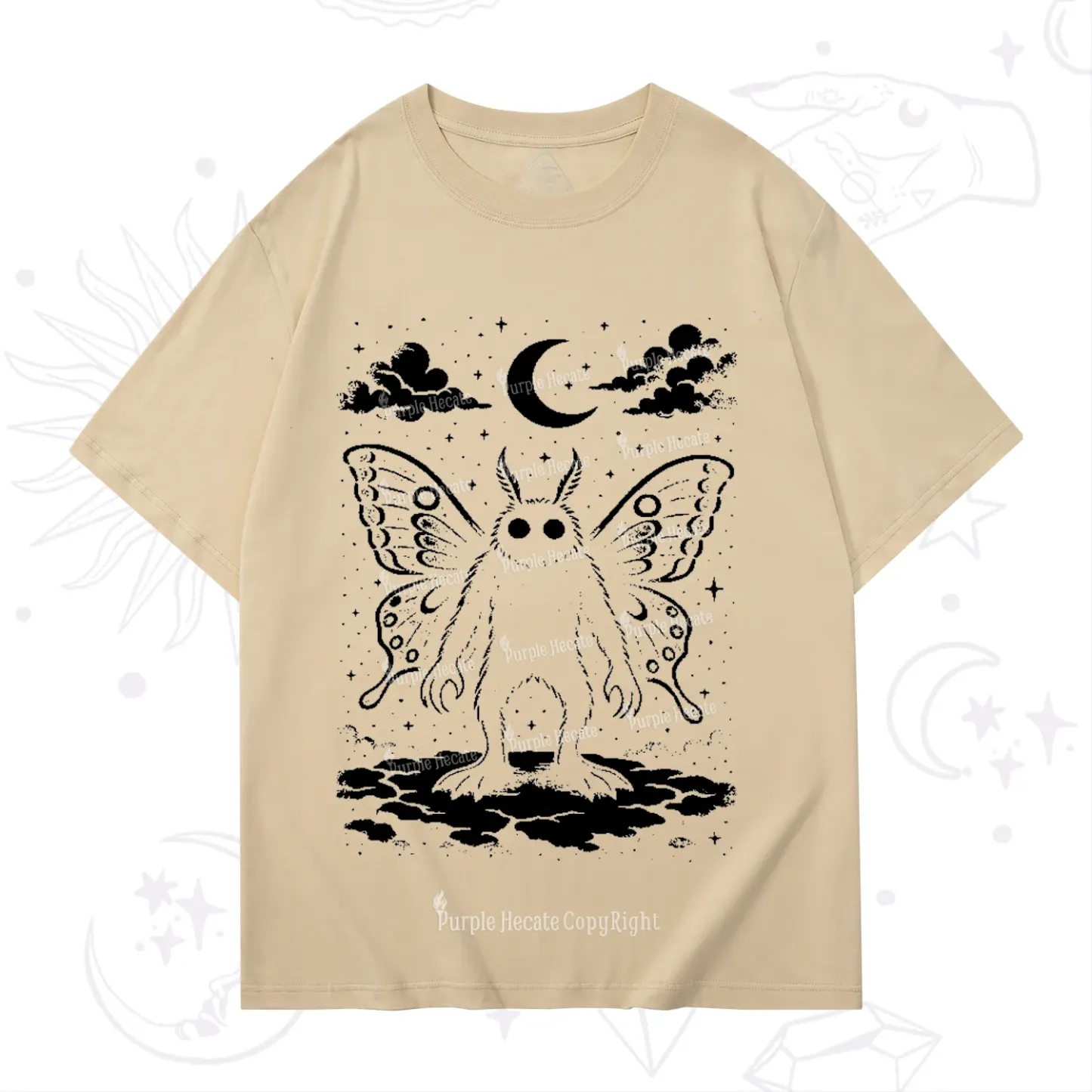 Purplehecate Celestial Cryptid Mothman T-Shirt