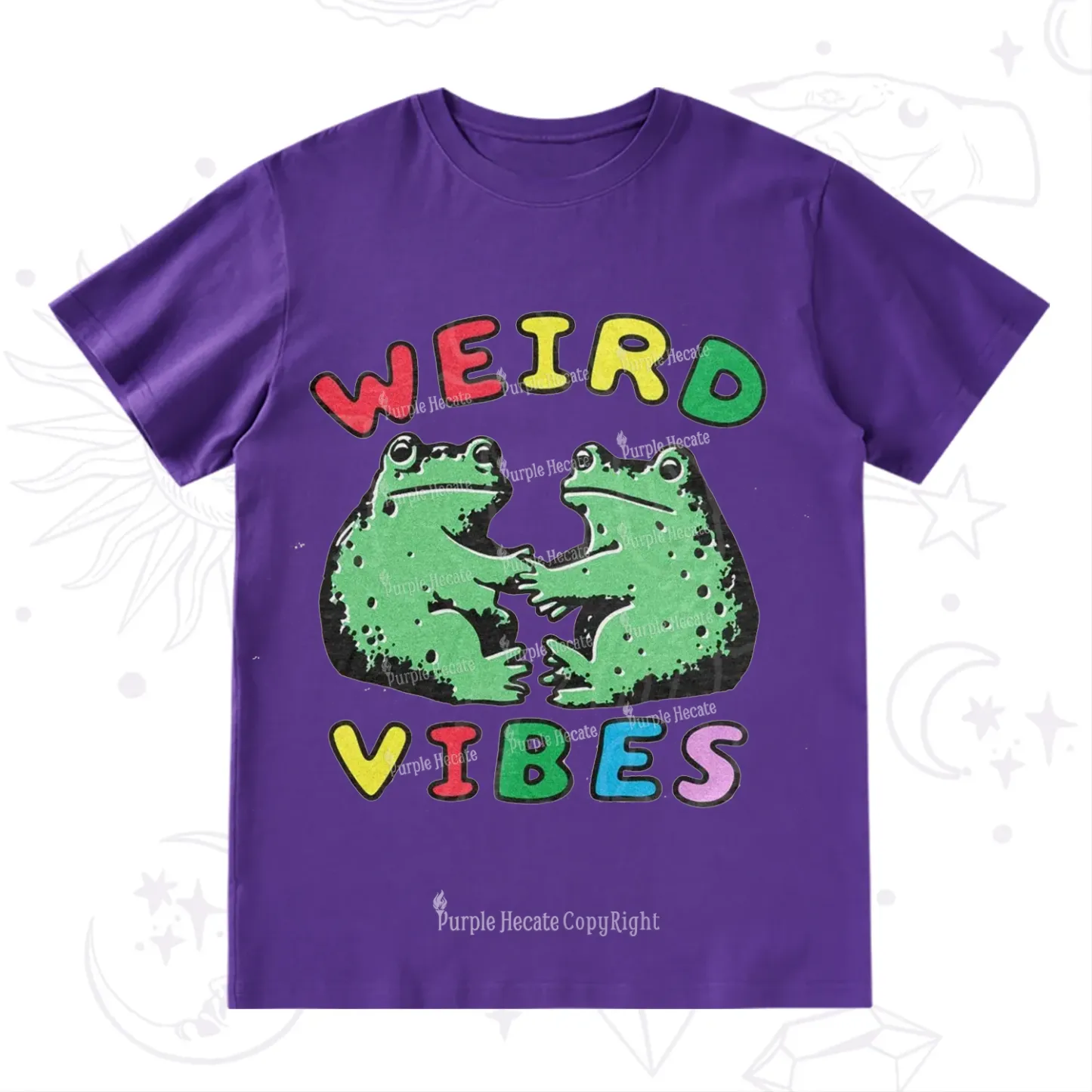 Purplehecate Weird Frog Vibes T-Shirt