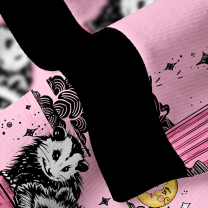 Purplehecate The Team Trash Raccoon & Possum Fuzzy Ugly Christmas Sweatshirt