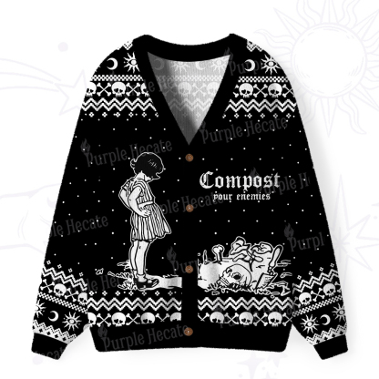Purplehecate Compost Your Enemies Ugly Cardigan Sweaters