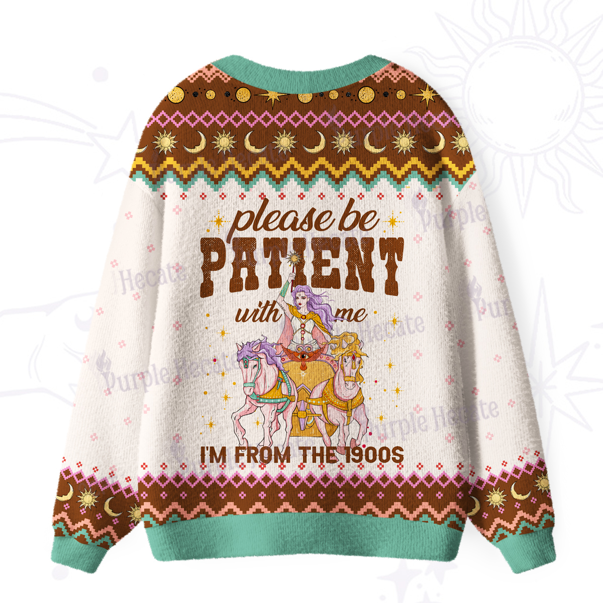 Purplehecate Please Be Patient With Me I'm From The 1900s Ugly Cardigan Sweaters