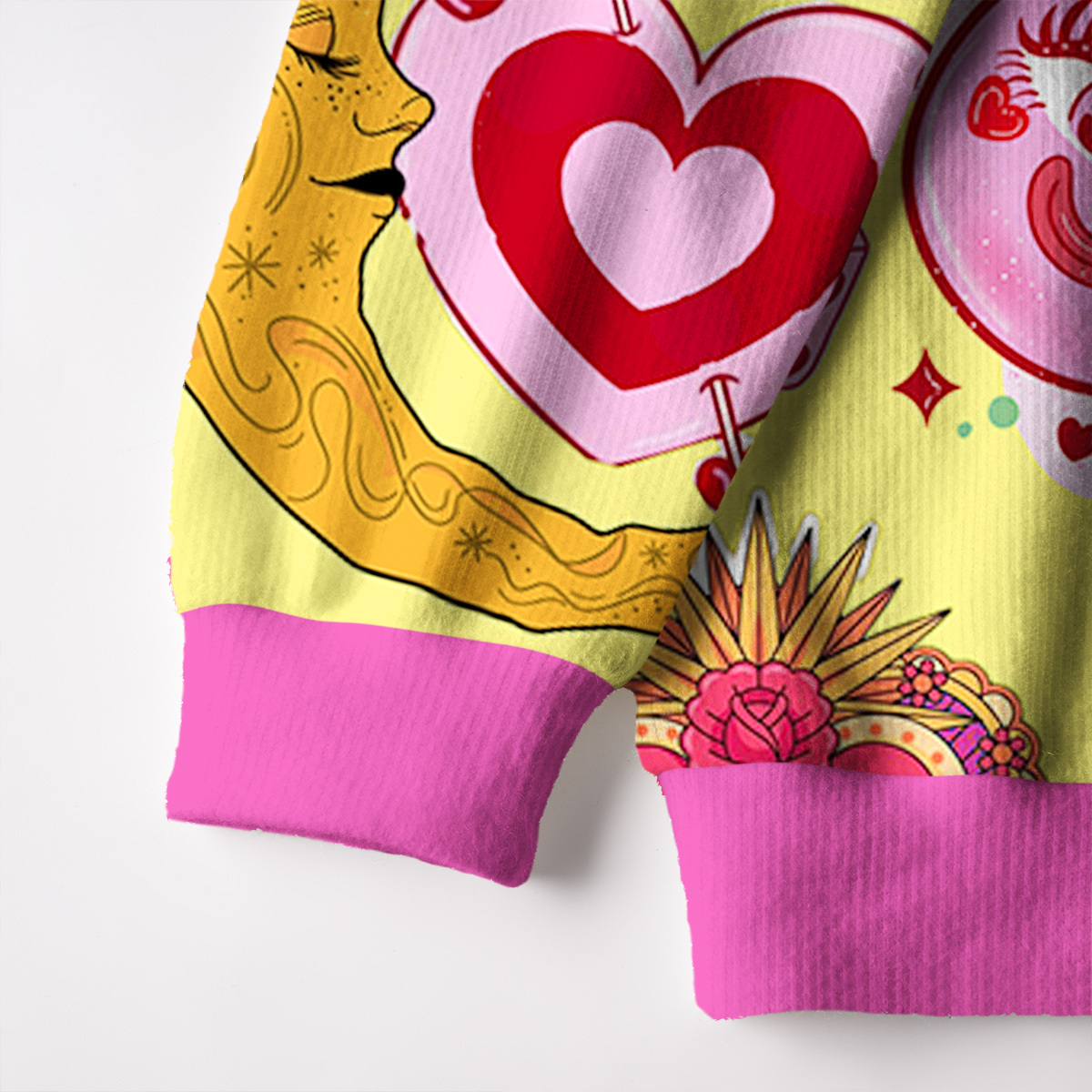 Purplehecate Hopeless Romantic Love Doodle Ugly Cardigan Sweaters