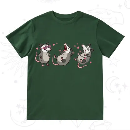 Purplehecate Funny Opossum Valentine T-Shirt