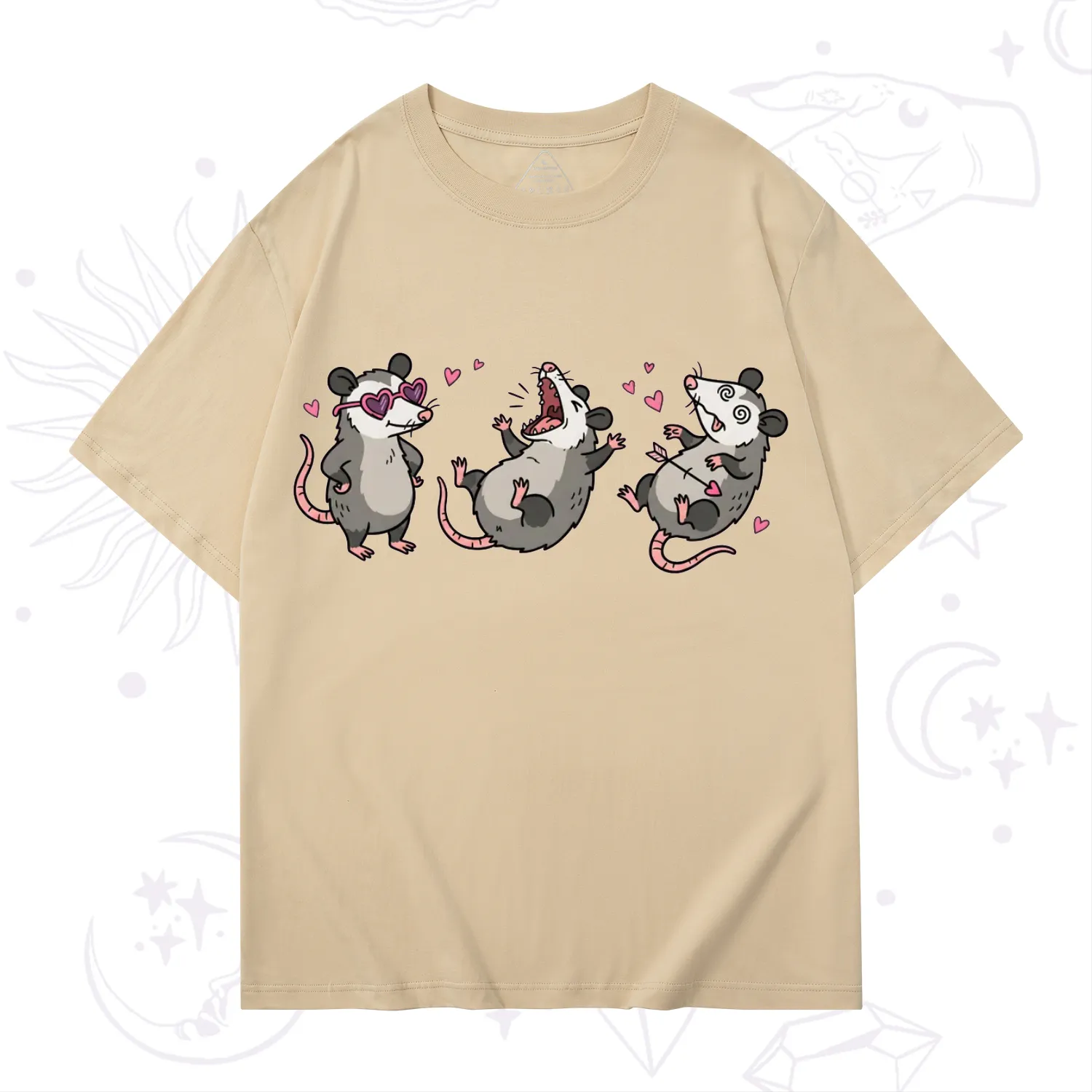 Purplehecate Funny Opossum Valentine T-Shirt