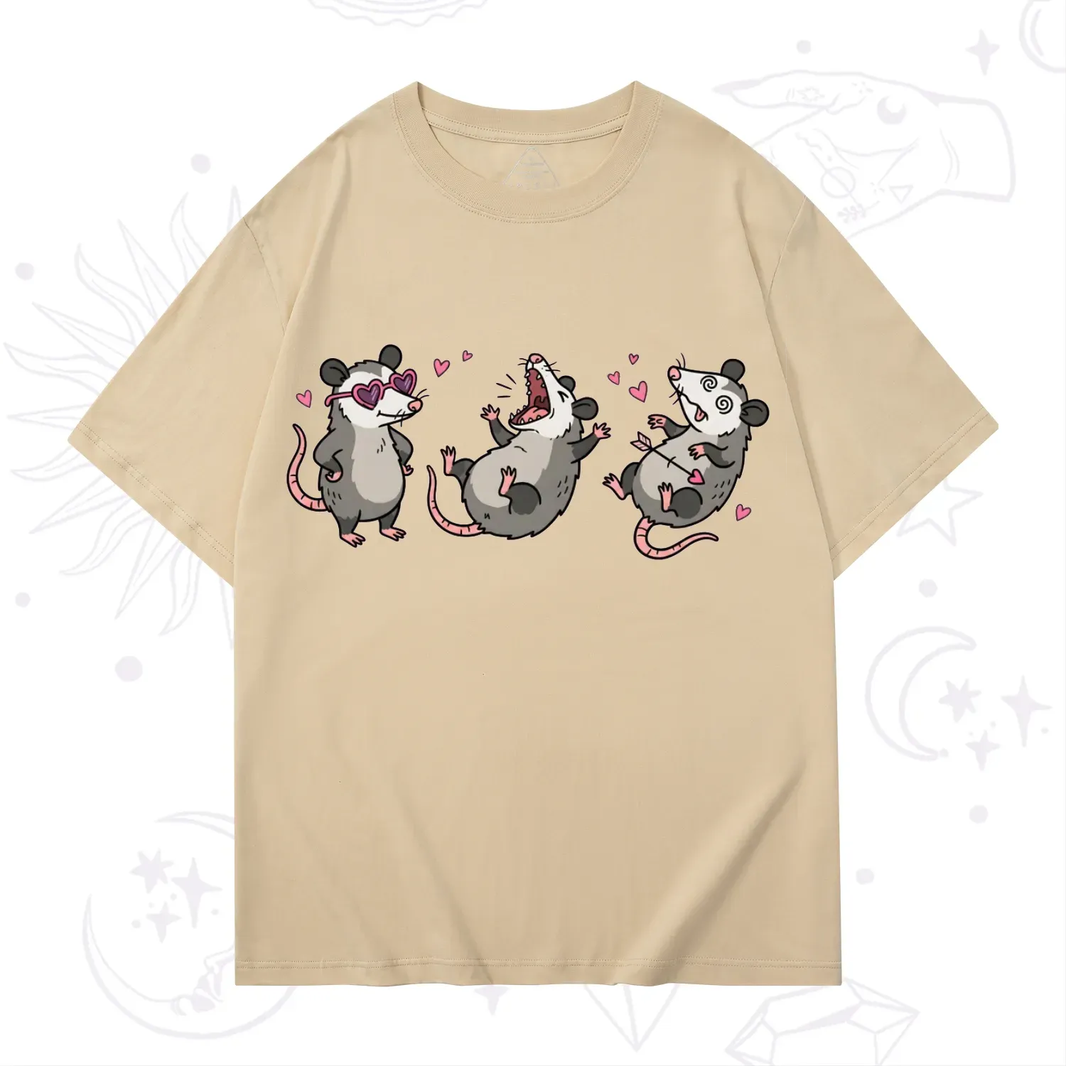 Purplehecate Funny Opossum Valentine T-Shirt
