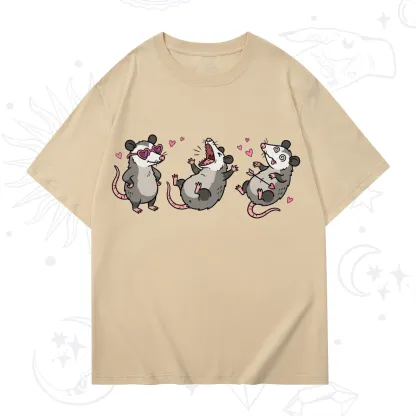 Purplehecate Funny Opossum Valentine T-Shirt