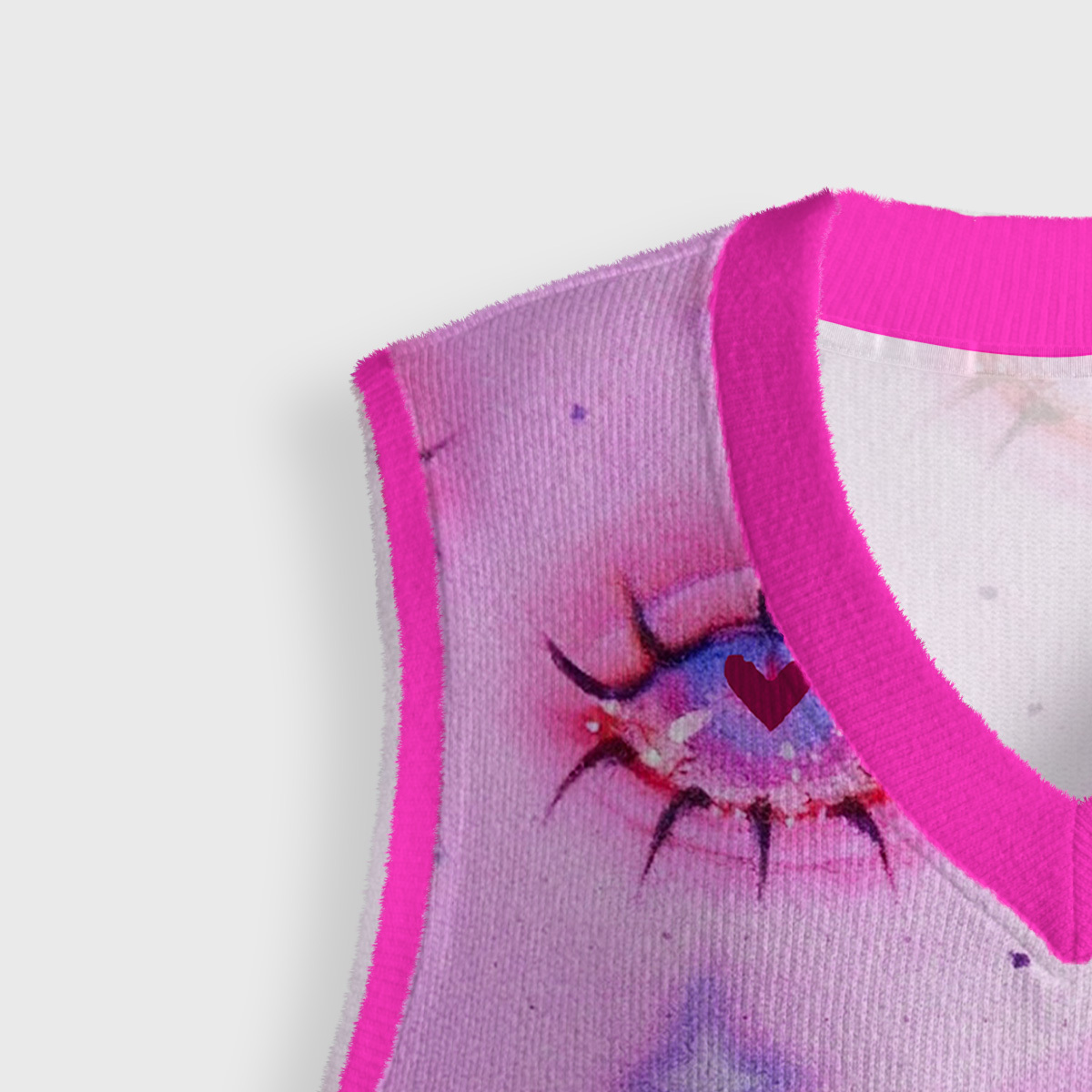 Purplehecate Mystic Love-Eye Ugly Sweater Vest