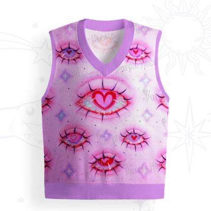 Purplehecate Mystic Love-Eye Ugly Sweater Vest