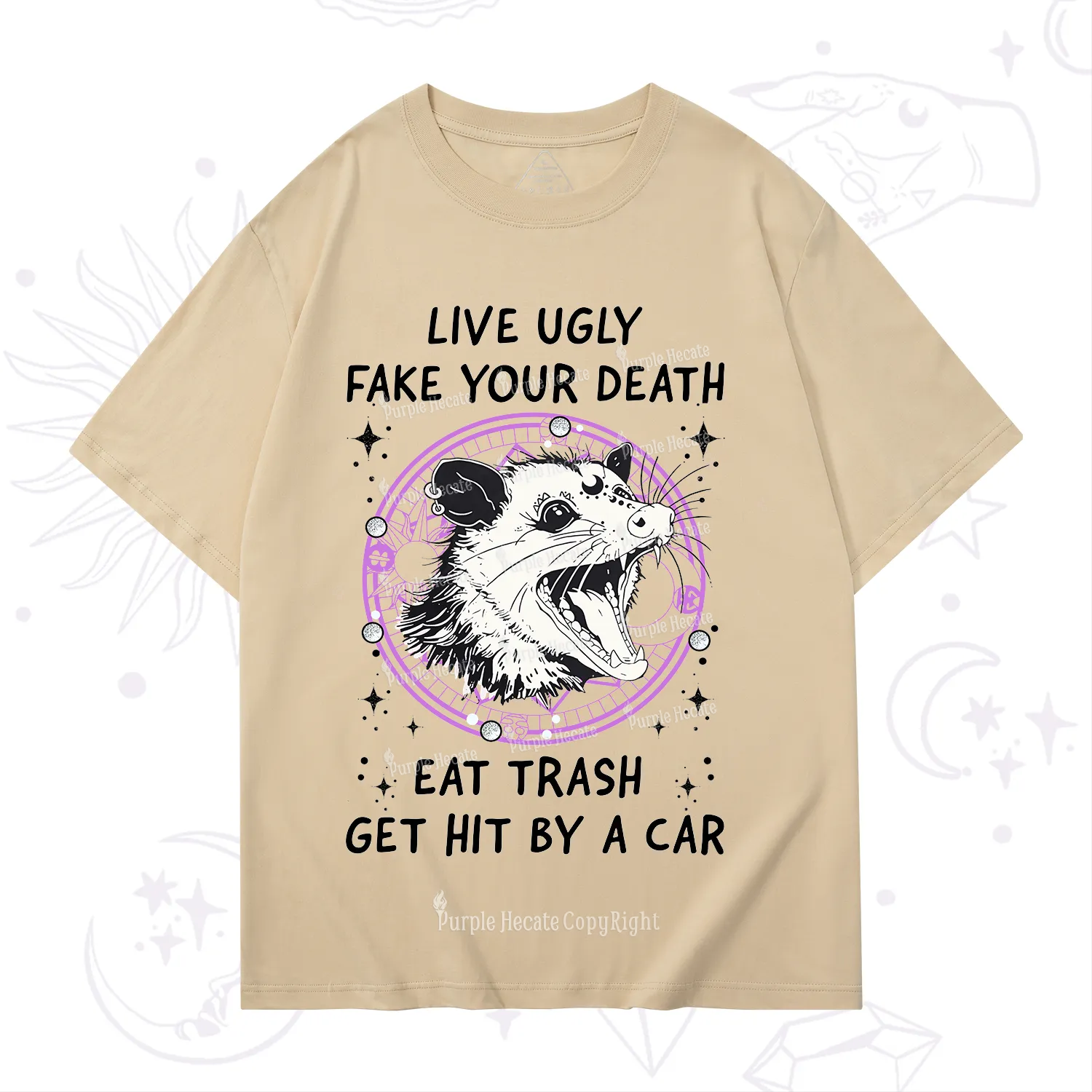 Purplehecate Live Ugly Fake Your Death T-Shirt