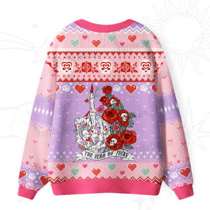 Purplehecate The Zero Of Fucks Ugly Cardigan Sweaters